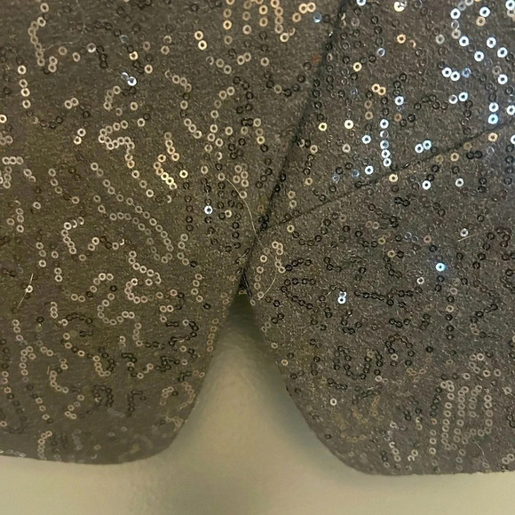 BR black  label Banana Republic sequin moto worn once size 4 beautiful - Picture 4 of 13